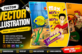 create custom vector illustrations for you