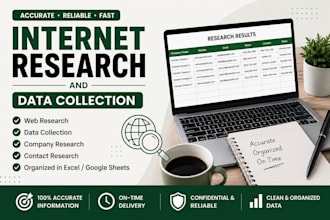 do accurate internet research and data collection