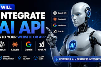 intgrate openai api, claude API, gemini API, grok ai into your website or app