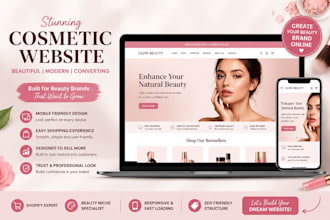 cosmetics makeup website lipstick beauty skincare shopify dropshipping store