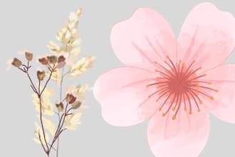 design a printable floral daily weekly and monthly planner PDF