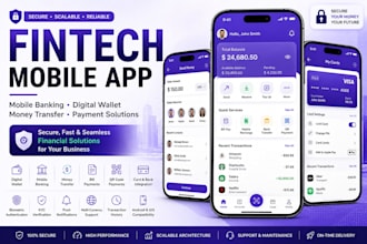develop fintech app mobile banking app digital wallet money transfer app