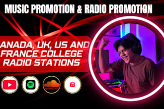 submit and promote your song to top canada uk us and france on college radio