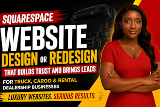 design luxury squarespace website redesign business or services online store SEO