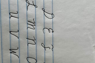 teach you how to write cursive handwriting step by step