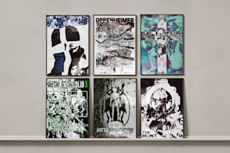 design posters and other editorial graphics