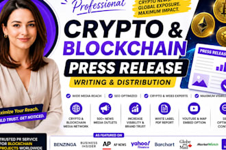 distribute crypto press release and blockchain press release to news media
