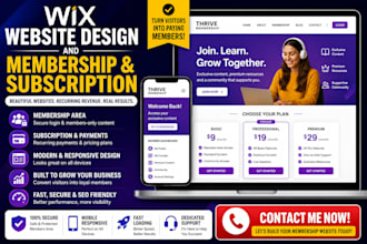 design wix membership website wix membership and subscription website wix