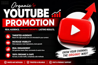 promote your vidoes to a real audience using organic methods
