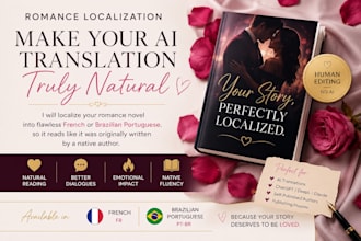 localize your ai translated novel into flawless french or portuguese