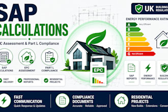 provide sap calculations epc and part l compliance