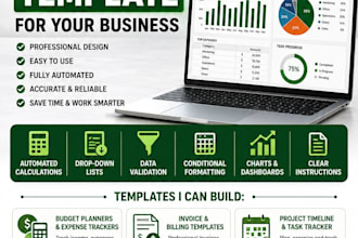 build a professional excel template for your business