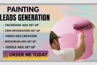 painting leads, facebook ads, google ads, instagram ads, video ads