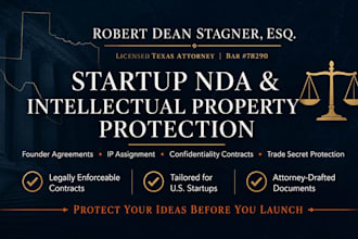 draft an airtight startup founder nda and confidentiality package