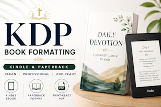 kdp book formatting, paperback formatting, christian book, daily devotion