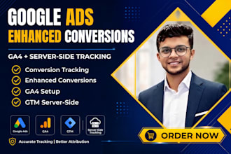 fix or setup google ads enhanced conversion, ga4 and server side GTM tracking