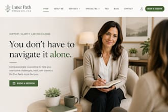 build squarespace grief loss bereavement counselor website addiction recovery