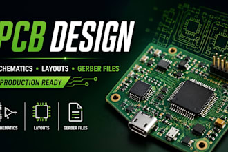 design pcb, pcb layout, schematics, circuit design, production gerber files