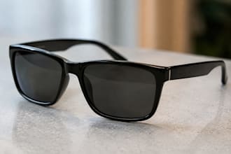 create 3d sunglasses design with photorealistic rendering