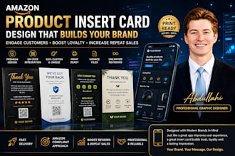 design amazon product insert card boost customer loyalty branding