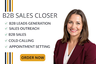 b2b sales closer b2b sales representative b2b lead generation b2b telemarketing