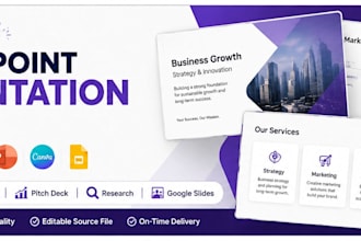 design a professional presentations for your project