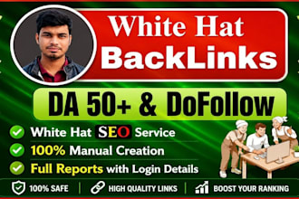 create high quality dofollow white hat SEO backlinks
