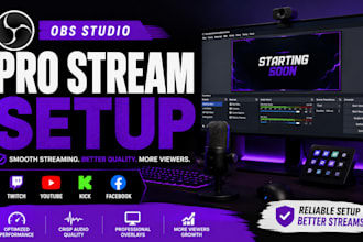 setup obs studio for twitch youtube kick streaming and recording