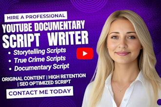 movie script writing youtube documentary video script writer screenplay writing