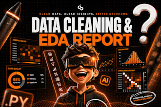 do professional data cleaning and eda report using python