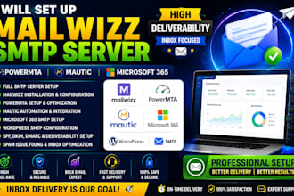 do mailwizz smtp server powermta email blast mautic microsoft 365 wordpress smtp