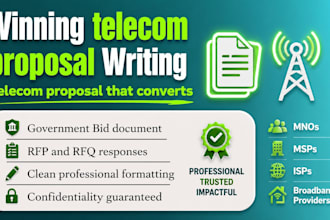 write a winning telecom proposal, rfp response, or bid document