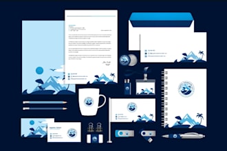 design logo business card letterhead folder all stationery