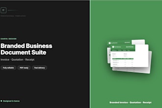 design branded invoice quotation and receipt templates