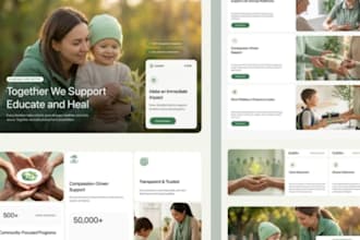 full charity website, nonprofit donation website, ngo website