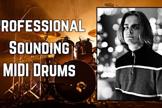 program midi drums for a track or to a brief
