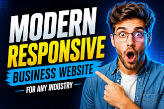 design a modern responsive business website for any industry