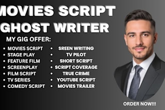 movies script, short film, tv pilot, youtube script