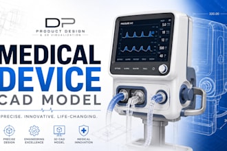 medical device cad model, healthcare equipment prototype