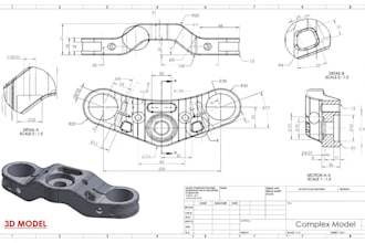 create sheet metal design, 3d cad models, and technical drawings