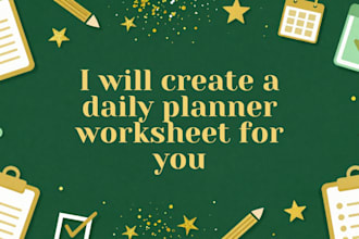 create a daily planner for you