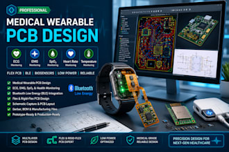 medical wearable pcb designer ecg,emg,ble flex pcb health monitoring devices