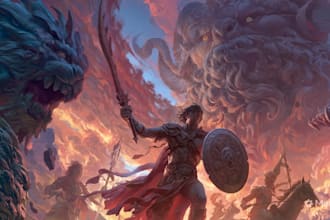 draw an illustration for your game, book