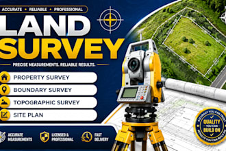 land survey property survey boundary survey topographic survey site plan