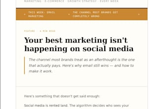 be able to write curated content for businesses