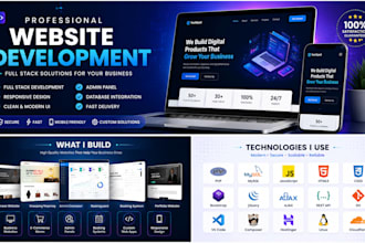 create a responsive PHP website with database