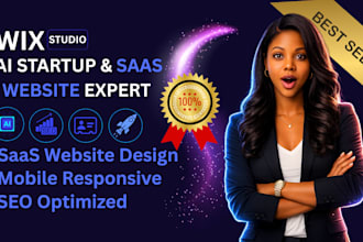 build high converting wix ai startup saas website and wix studio landing page