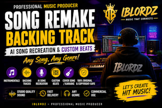 remake any instrumental or backing track