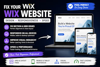 fix wix section grid visual hierarchy mobile tablet responsiveness load issues