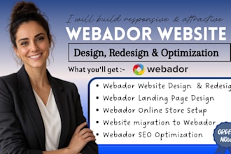 build webador website webador website redesign webador online store webador seo